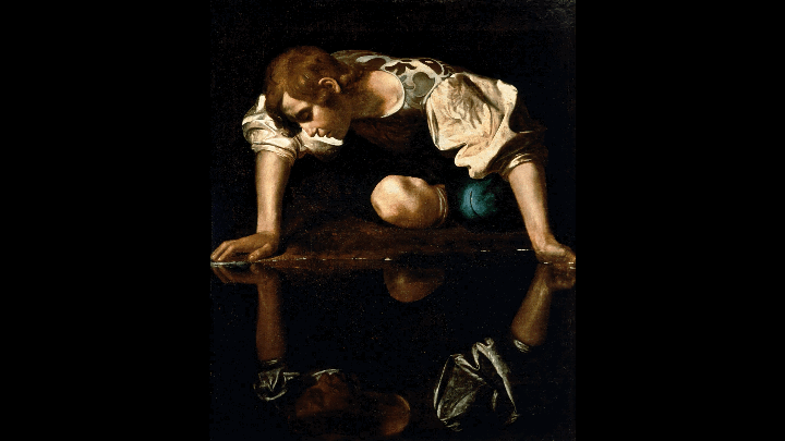 Narcissus by Caravaggio